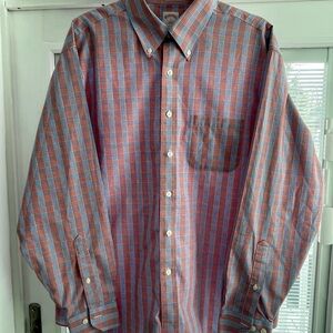 Brooks Brothers 346 Men’s Plaid Button‑Down Shirt – Size L, Original Fit